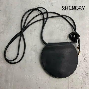 새상품급 SHENERY 서클 벨트 숄더 백 시너리 블랙