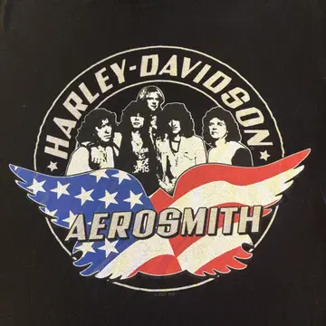특가! HARLEY-DAVIDSON AEROSMITH 티셔츠 L 사이즈
