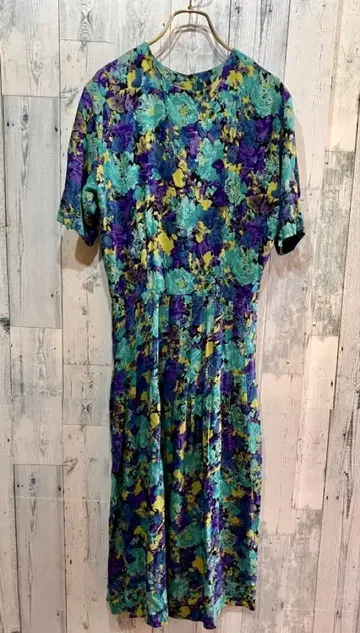 미국제 빈티지 RABITT DESIGNS 레이온 원피스