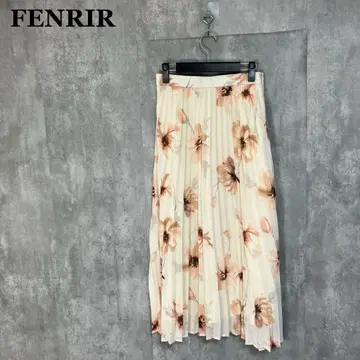 새상품 FENRIR 꽃무늬 플리츠 스커트 M