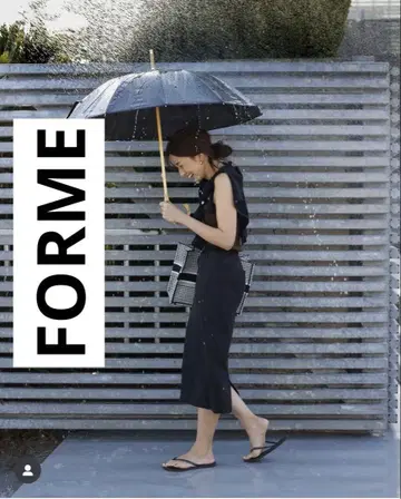 FORME 히가시하라 아키 발수 래쉬 가드 블랙 타이트 스커트