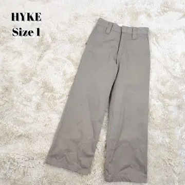 HYKE 워크 치노 와이드 팬츠 사이즈 1 코튼 하이크