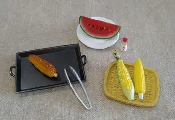리멘트 미니어처 옥수수와 수박 세트
