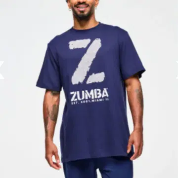 ZUMBA 정품 미개봉 새상품 프리 사이즈 네이비 티셔츠