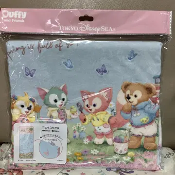 닷피와 프렌즈 페이스 타월 약 80cm x 약 34cm