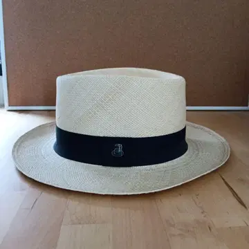 Ecuandino Hats 베이지 밀짚모자 라피아 모자 스트로우