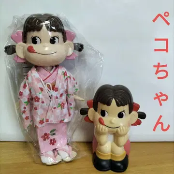 페코짱 기모노 약 22cm&저금통