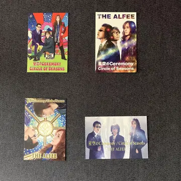 THE ALFEE 카드 '싱글 자켓 디자인 카드 4장 세트'
