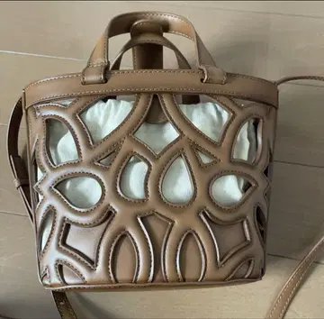 ZARA 자라 컷워크 미니 토트백 브라운 새상품급