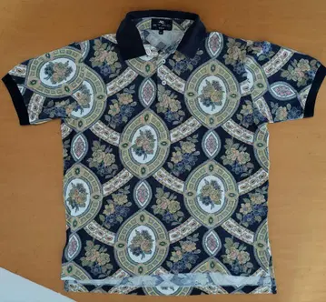 ETRO 에트로 이탈리아제 남성용 피케 셔츠 M 네이비