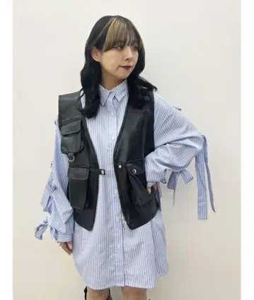 인조 가죽 낚시용 조끼