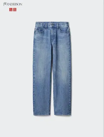 유니클로 JW ANDERSON 스트레이트 데님 블루