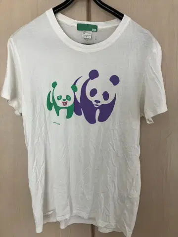 WWF 팬더 프린트 코튼 티셔츠
