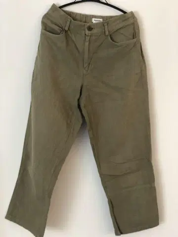 Plantation 카키 치노 팬츠 허리밴딩