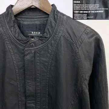 택 포함 미사용품 H.N.B.M 양가죽 자켓 싱글 라이더 S