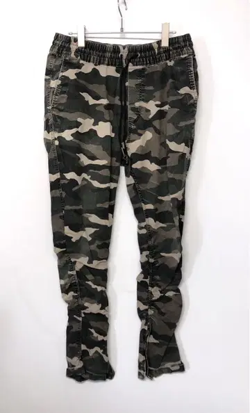 H&M DIVIDED 인디즈 쓰리 00s 구제 의류 카모플라쥬 셔링 팬츠