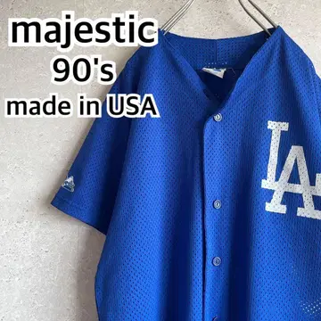 레어 90s MLB 로스앤젤레스 다저스 베이스볼 셔츠 미국제