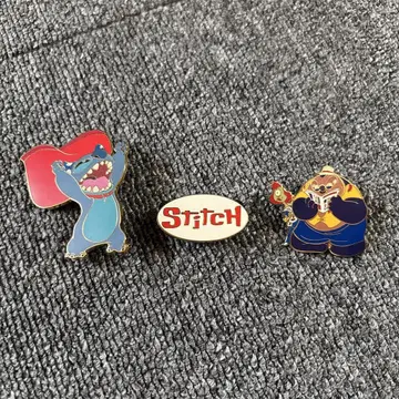 디즈니 릴로와 스티치 핀 배지 핀즈 3개 세트