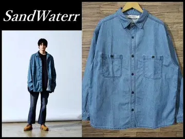 25SS 신상 샌드 워터 8.5oz 데님 리서치 워크 셔츠