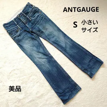 새상품급 ANTGAUGE 안트 게이지 다크 블루 데님 S 작은 사이즈