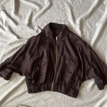 ZARA 다크 브라운 크롭 자켓 L