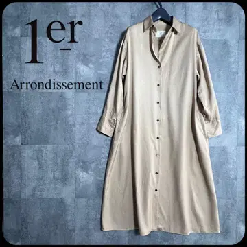 1er Arrondissement 셔츠 원피스 새상품급 베이지 샘플
