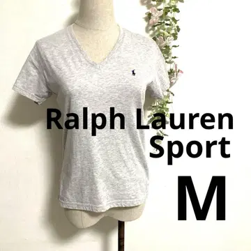 Ralph Lauren Sport 그레이 V넥 반팔 티셔츠