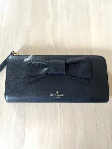 kate spade 리본 포함 장지갑 블랙