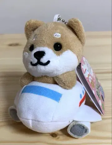 여행하는 마메시바 비행기 빨간색 새상품 새상품급 봉제 인형 키링