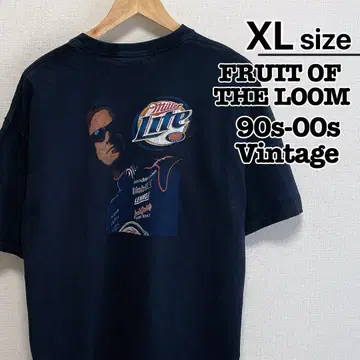 프룻 오브 더 룸 90s 티셔츠 XL 블랙 레이싱 NASCAR