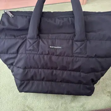 marimekko 블랙 토트백 퀼팅