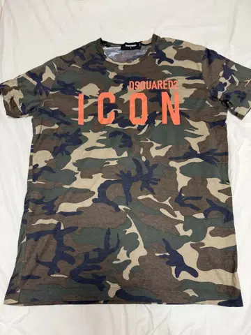 DSQUARED2 카모플라쥬 티셔츠 L 사이즈 ICON