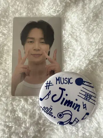 Jimin 포토 카드와 배지 세트