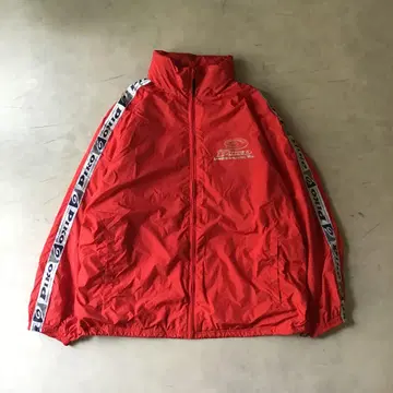 00s PIKO 피코 나일론 자켓 레드 빨간색 소매 로고 저리