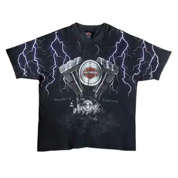 90s Harley Davidson Thunder 할리 티셔츠