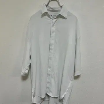 자라 박스 핏 화이트 셔츠
