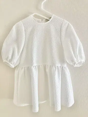 UNITED ARROWS AIRY 자카드 5SL 페플럼 블라우스