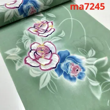 ma7245 유카타 옷감 면100% 장미 패턴 미재단 기장 리메이크 원단