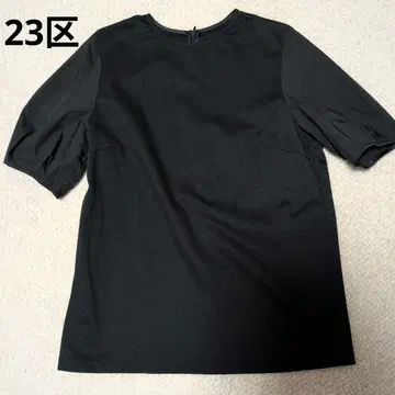 23구 컷소 반팔 블랙