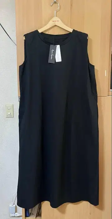 안코키누 솔로텍스 슬리브리스 원피스 + 볼레로 블랙 110cm 길이
