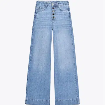 ZARA 자라 WIDE-LEG HIGH-WAIST 데님 팬츠
