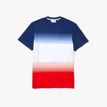Lacoste 라코스테 그라데이션 택 포함 새상품 레귤러 핏 반팔