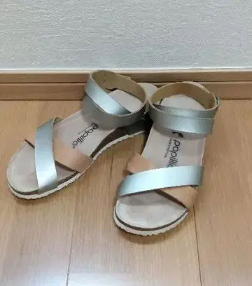 버켄스탁 파필리오 Papillio 실버 베이지 샌들