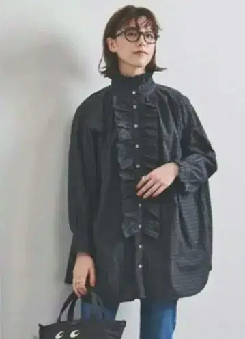 dahlia 달리아 유나이티드 애로우즈 별주 프릴 셔츠