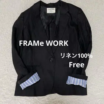 프레임워크 FRAMeWORk 린넨 100% 테일러드 자켓 Free