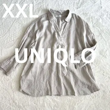 유니클로 3L 사이즈 린넨 100% 린넨 셔츠