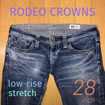 RODEO CROWNS 로우라이즈 데님 스트레치 28인치