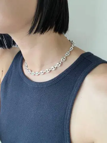 애프터 쉐이브 클럽 실버 목걸이