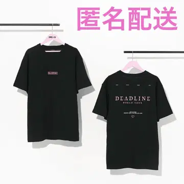 BLACKPINK 티셔츠 DEADLINE 로고 롱 월드 투어