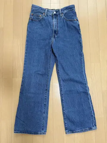 리바이스 플레어 데님 블루